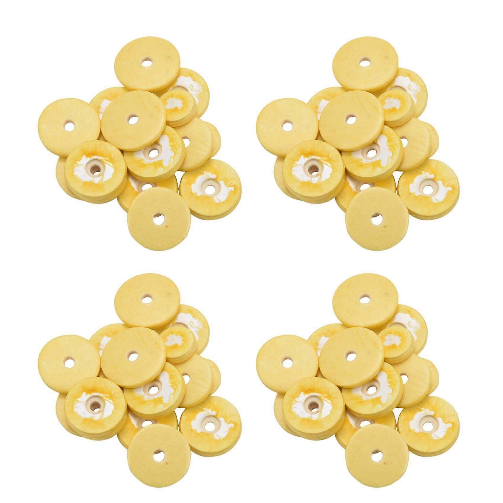 64 Pcs Flute Leather Pads Replacement Durable Exquisite Wind Instrument