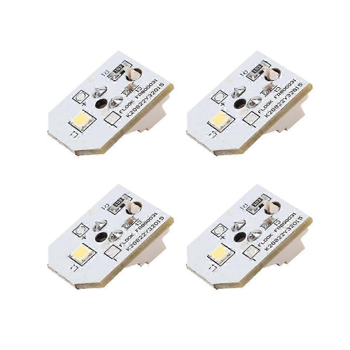 4-Pack LED Light Bulbs for Refrigerators, Compatible with Multiple Models