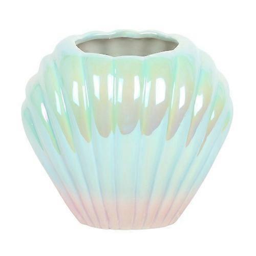 Something Different Iridescent Shell Flower Vase