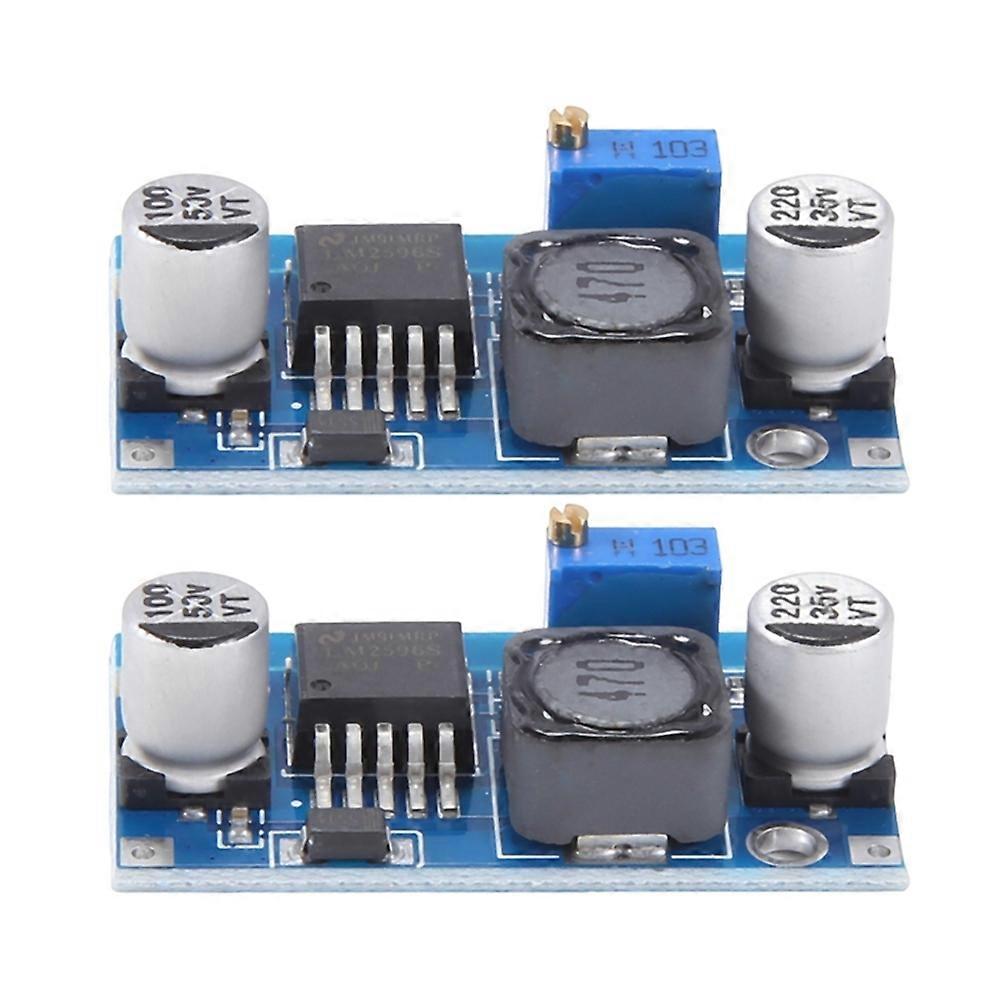 2PCS LM2596S DC-DC Step Down Power Supply Module 3A Adjustable Step-Down Module 1.5-35V Power Supply Step Down Module