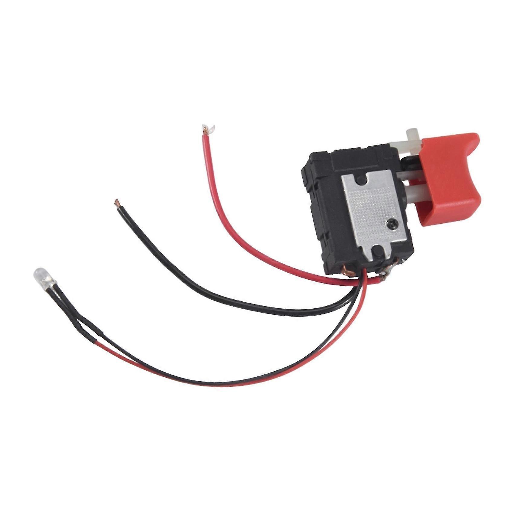 Black Adjustable CW/CCW Electric Drill Trigger Switch 7.2V-24V DC Switch