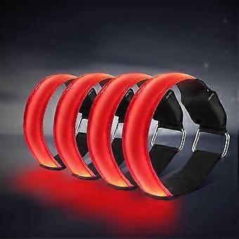 Glow Bracelet LED Armbanden met knipperende lampjes en reflecterende strips voor hardlopers, veiligheidsarmband, enkelband met hardloopverlichting