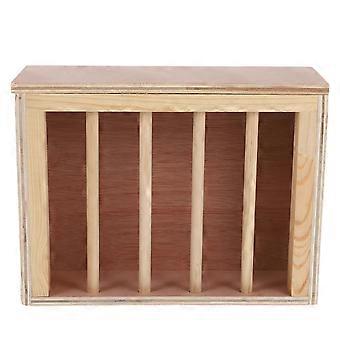 Mangeoire à foin en bois pour lapins en cage - Distributeur de foin et d'herbe pour petits animaux - Accessoires pour cages
