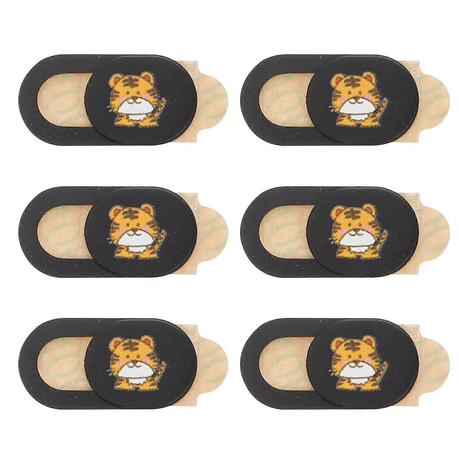 Tiger Year Camera Cover Privacy Protector for Protection 6Pcs Set
