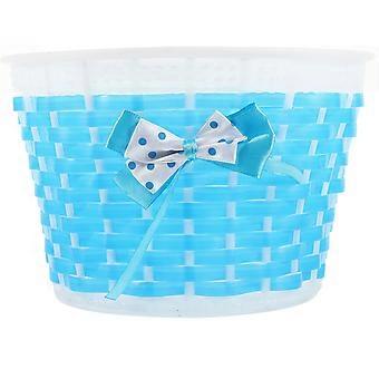 Blue Bike Basket for Bike Front Bowknot Design 2Pcs Lovely Girls Outdoor
