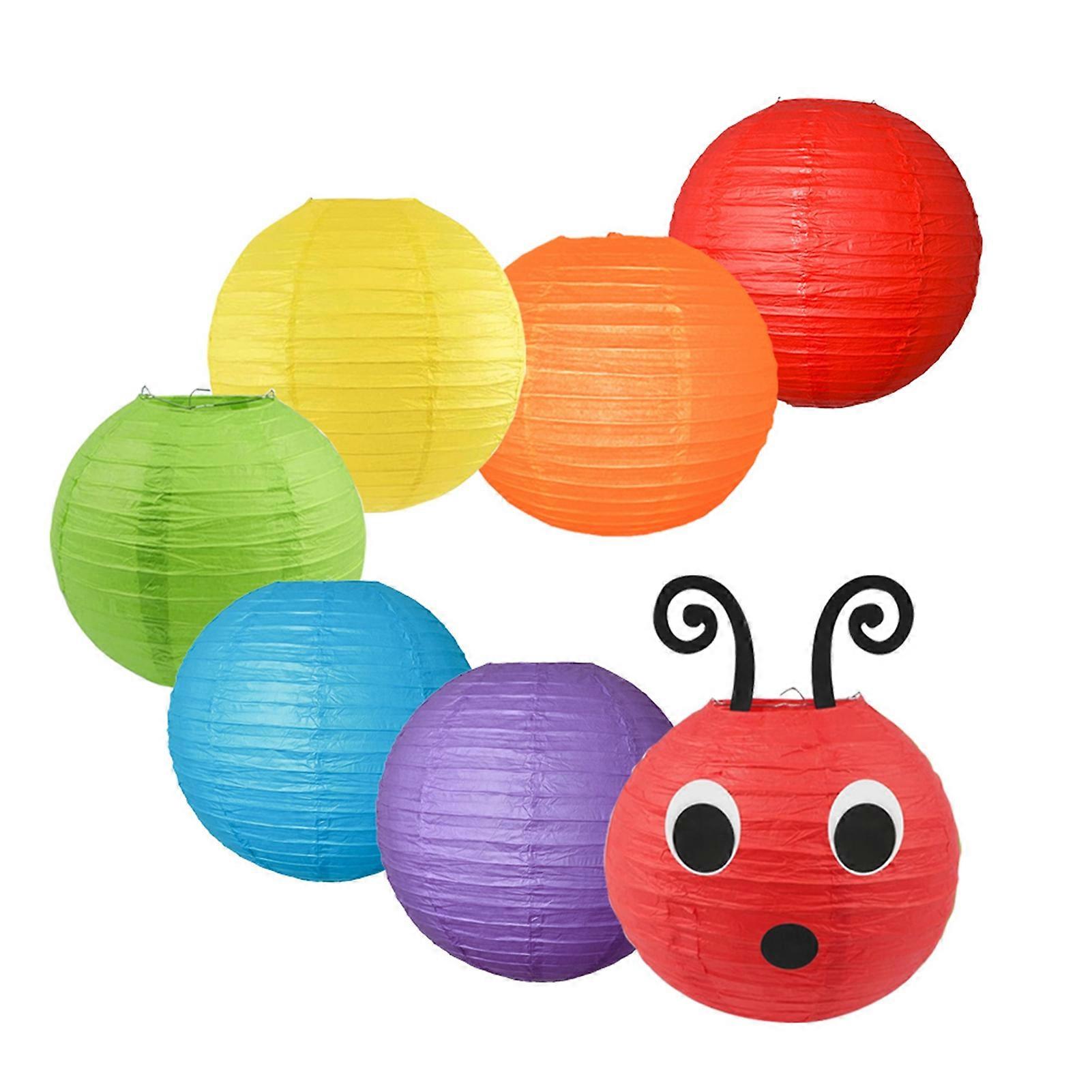Colorful Hanging Lantern Set - for Ceiling Decor