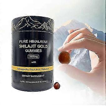 Pure Himalaya Shi1ajit Gold Voedingsgels & Chews met Gokshura voor Lichaamsverzorging, 60 stuks. Cadeau voor haar/hem.