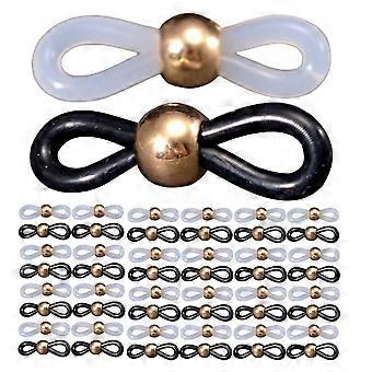 300pcs Silicone Glasses Chain Connector Ends Spectacle End Connectors For Eye Glasses Holder Necklace Chain Assorted Color