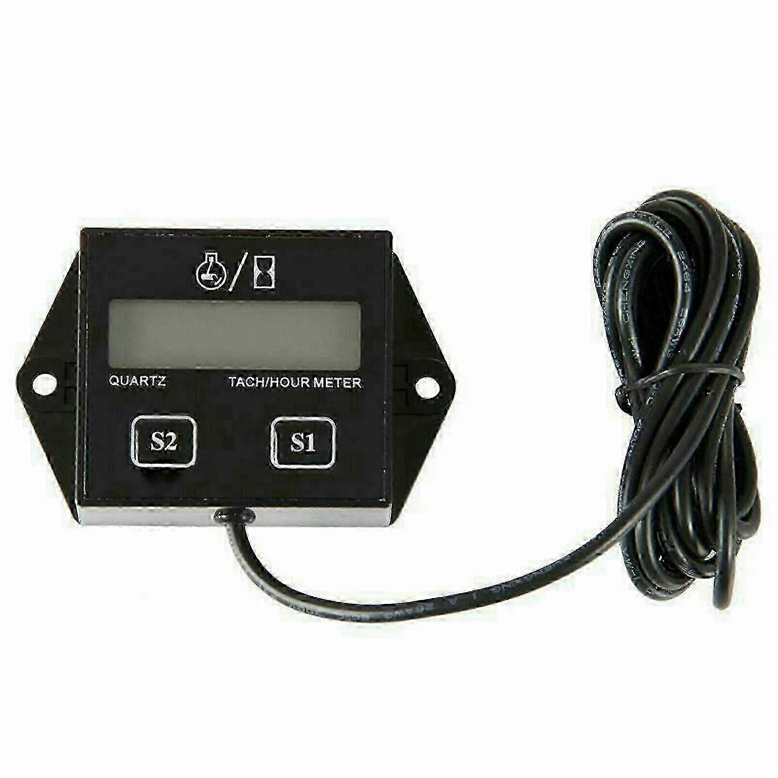 Marine Spark Mower Engine Motor Tiny Tach Digital Hour Meter/Tachometer