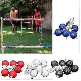 Ladder Ball Toss Game W/ 6 Balls Indoor/outdoor Patio Backyard Lawn Sports well 26-27