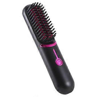 Spazzole elettriche per capelli Spazzola per raddrizzare i capelli senza fili per raddrizzare i capelli portatile ricaricabile Pettine riscaldante senza fili