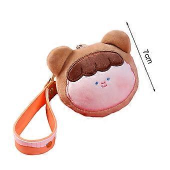 Plush Keychain - Soft Cartoon Doll Stuffed Toy for Stress Relief, Backpack Pendant, Creative Gift for Girls