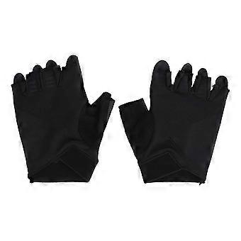 2 guanti da ciclismo leggeri, traspiranti, spessi, antiscivolo, ideali per ciclismo su strada, sollevamento pesi, yoga, allenamento e fitness, neri, taglia M-N