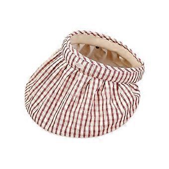 Stilvoller, karierter Sommer-Sonnenhut – leicht, faltbar und ideal für Reisen und Freizeitoutfits