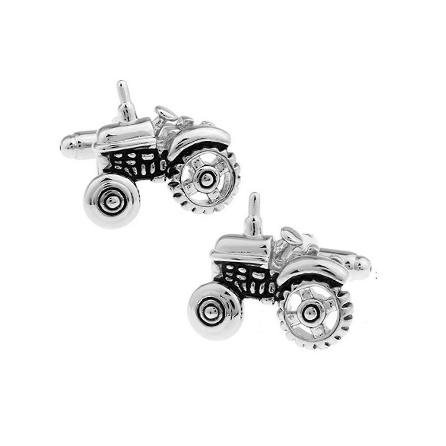 Lustige Motorrad Manschettenknöpfe, Oldtimer Traktor