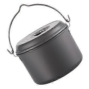 Camping Cookware Nonstick Aluminum Pot with Foldable Handle Lightweight Outdoor Hiking Cookware