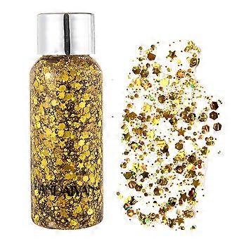 Holographic Body Glitter for Festival Makeup, Hair and Nails - Instant Visual Impact, Ready to Use Pack