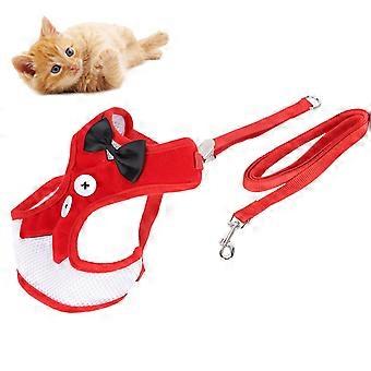 Chicote Tipo Colete Cat com Coleira Ajustável Pet EscapePulseira de Colete à Prova de Caminhada