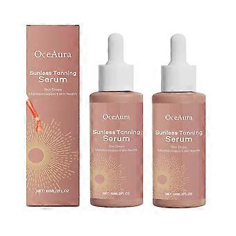 Herbal Sunless Tanning Serum 1-3 Pack 60ml - Body Moisturizing Essence for Natural Wheat Complexion