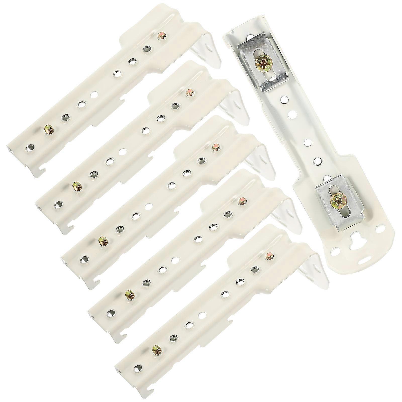 6pcs Curtain Track Mounting Code Bracket Home Curtain Fixing Accessories
