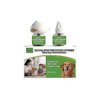 Beruhigender Pheromon-Diffusor für Hunde, 1 Stecker + 1 Probepackung (45 ml), Lindert Angstzustände bei Hunden bis zu 30 Tage
