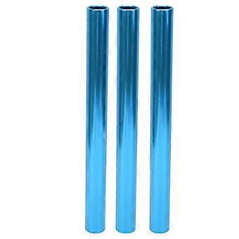 Lot de 3 boutons de relais galvaniss en alliage d'aluminium pour athlétisme, sprint, match, bleu