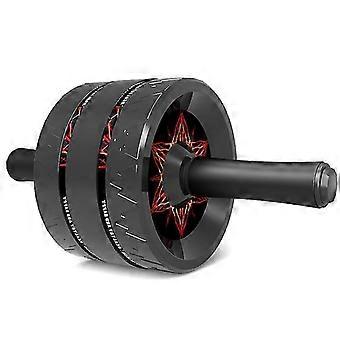 Abdominal Wheel Roller, 10.8cm Ultra-wide 3-wheel, TRP Non-slip Rubber, With Foam Knee Pad For Core Fitness Training