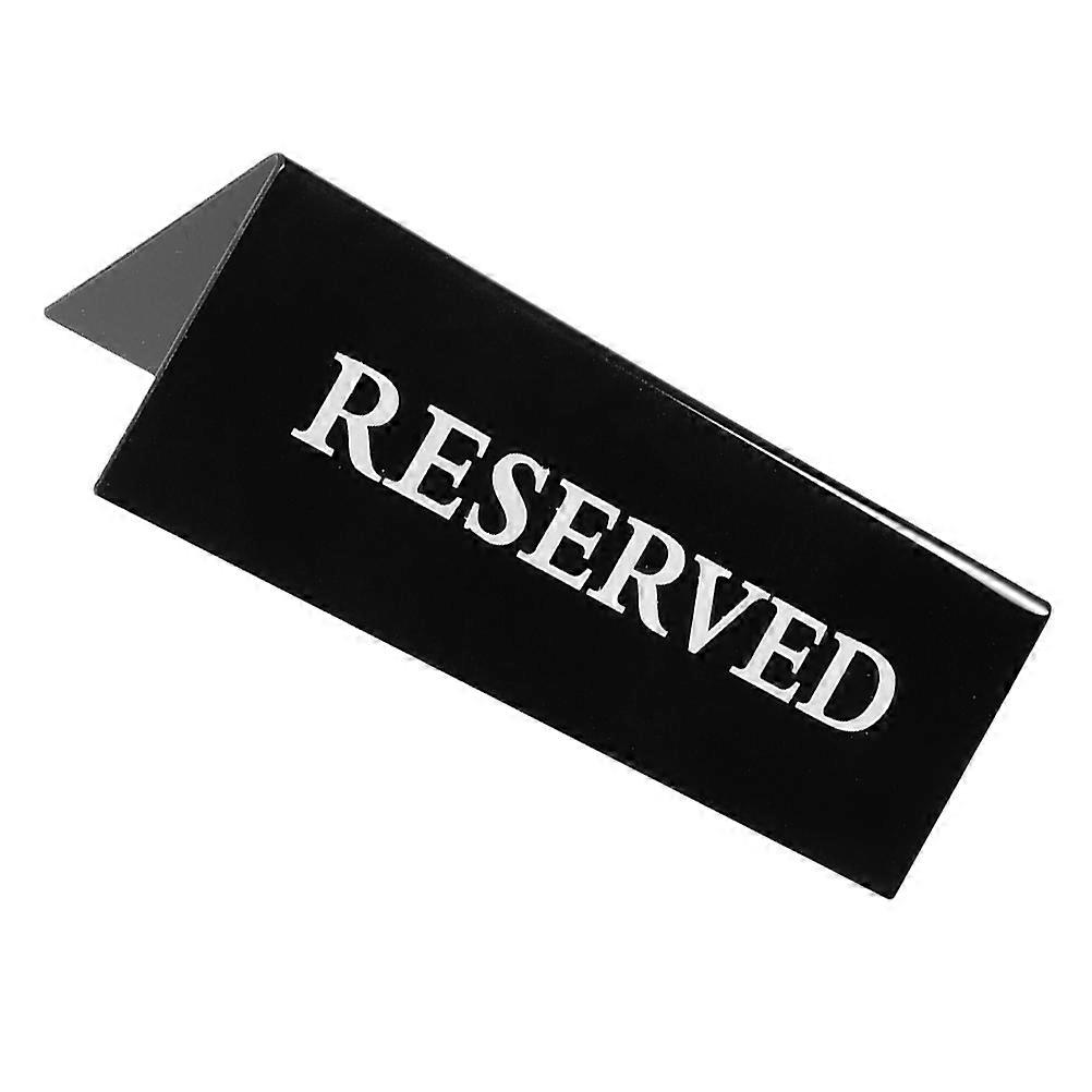 Acrylic Triangular Reserved Table Sign for Special Event Seating