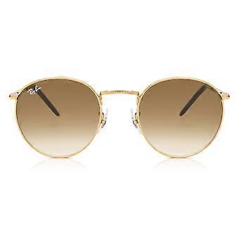 Ray-Ban RB3637 New Round 001/51 Full Rim Gold Unisex Round Sunglasses UV2 Original