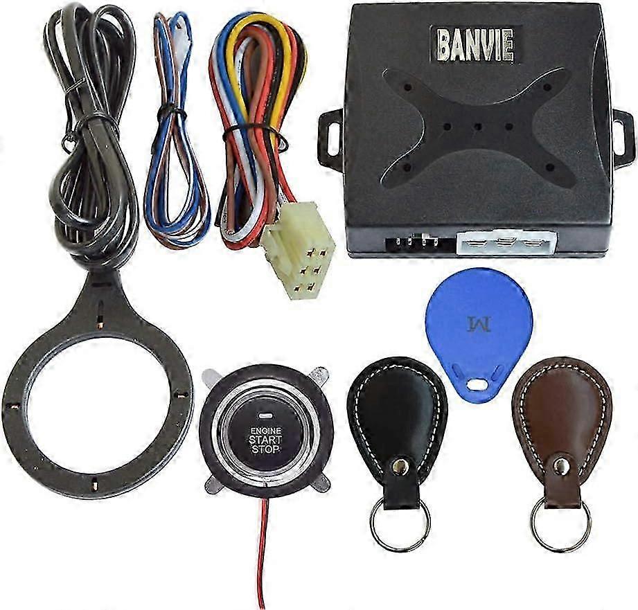Car RFID Push to Start Ignition Kit, Keyless Go Engine Start Stop Button System