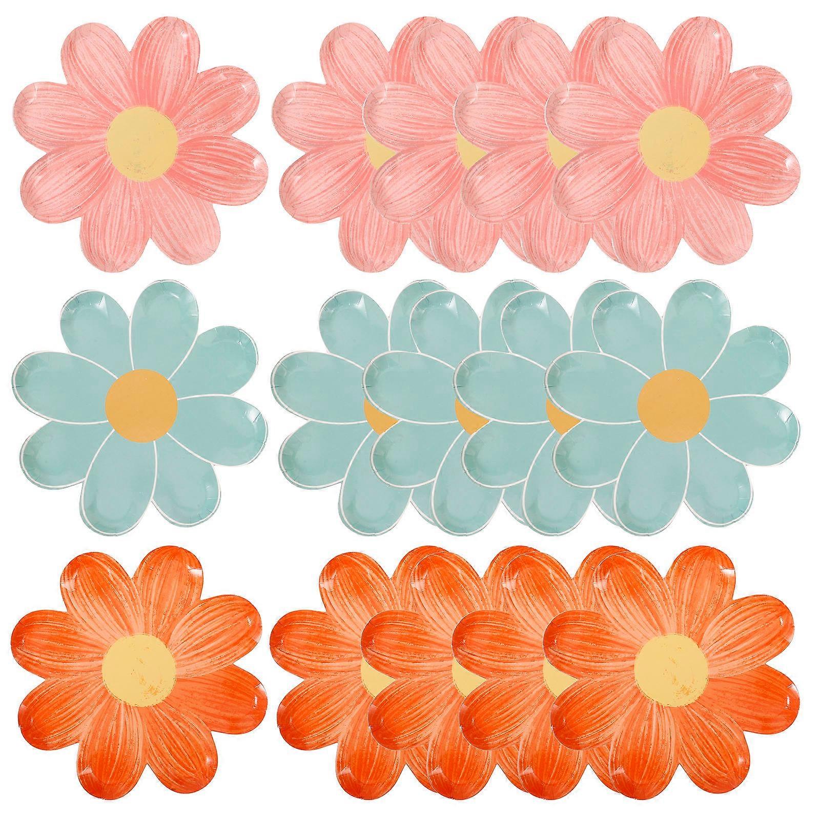 Party Flower Shaped for Serving 30Pcs Paper