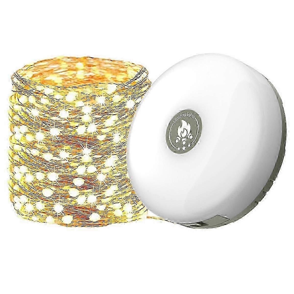 8 Adjustable Modes Camping String Lights Rechargeable LED Lantern for Tent