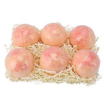 6pcs Bath Salt Ball Gift Set Skin Moisturizing Orange Scente...