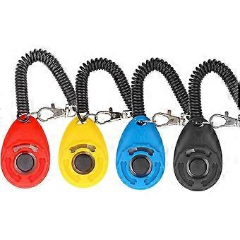 Pack of 4 Pet Training Clicker with Elastic Strap Button for Dog Cat