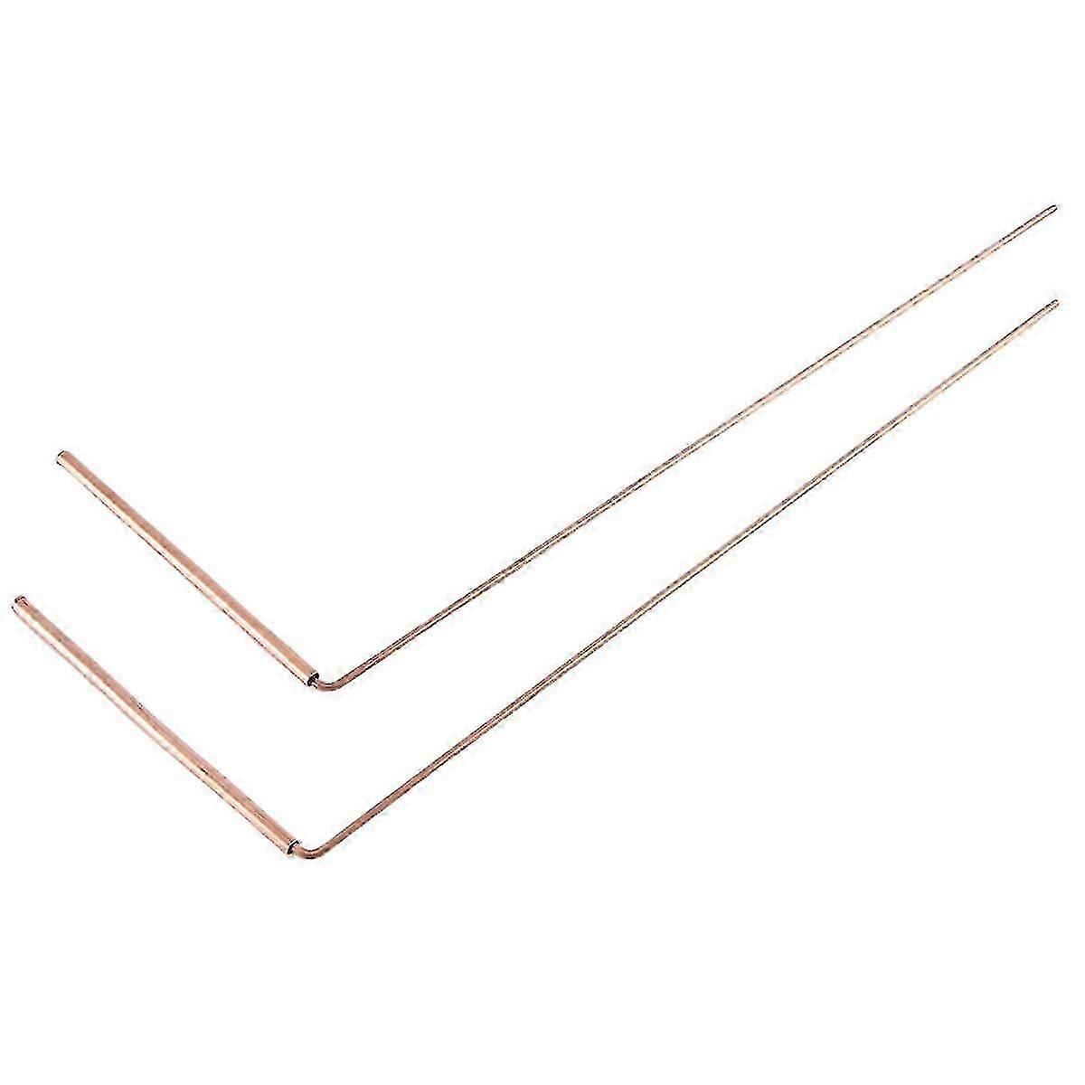 2PCS Copper Divining Rods Pure Copper Dowsing Tools for Treasure Water Detection