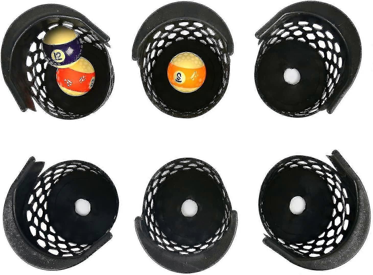 Pool Table Pockets Replacement Pockets For Billiard Table 6pcs Plastic Web Pockets