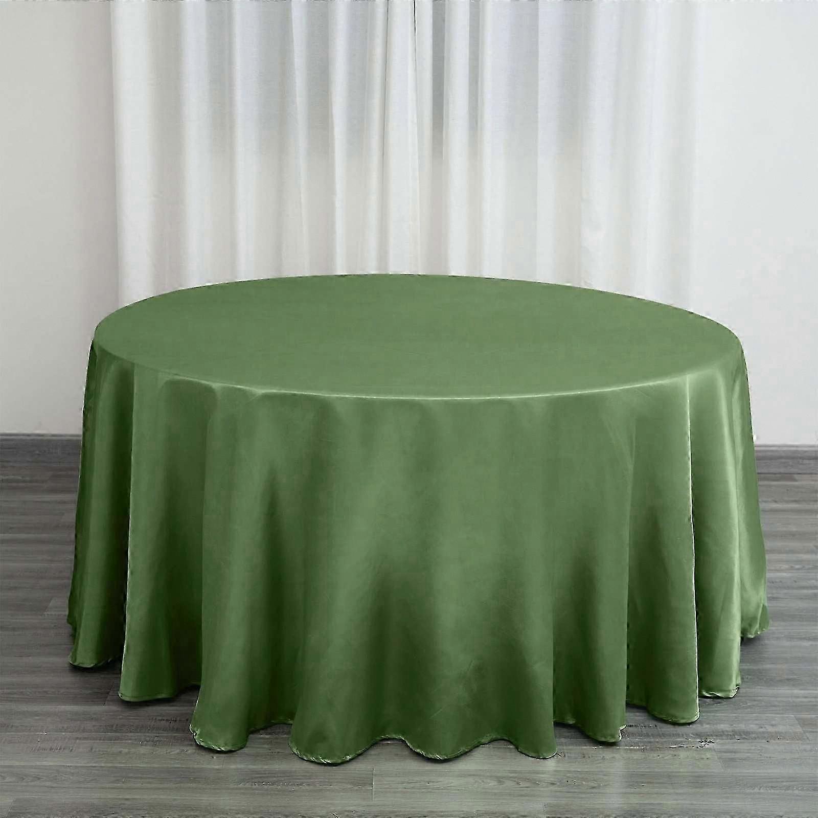 120" Round Satin Tablecloth