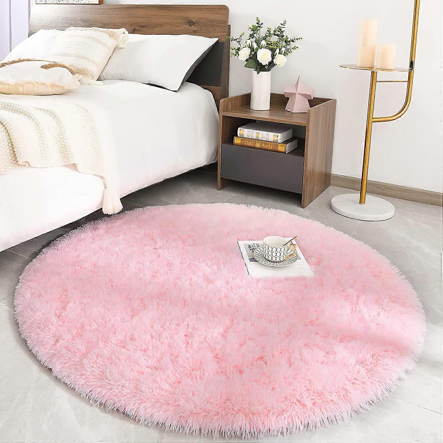 Super Soft Fluffy Shag Circular Rug