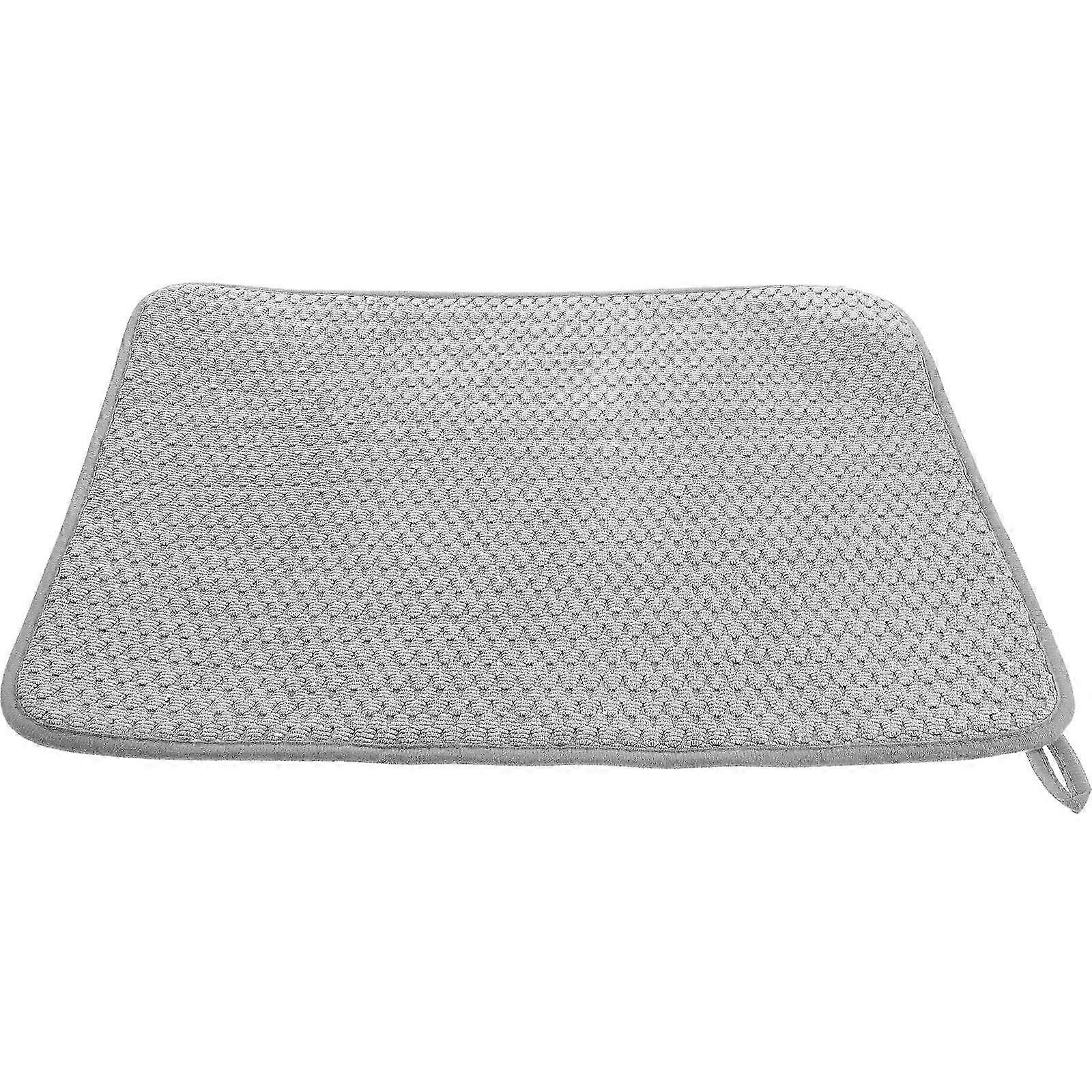 Kitchen Dish Drying Mat 2Pcs Microfiber Water Absorbing