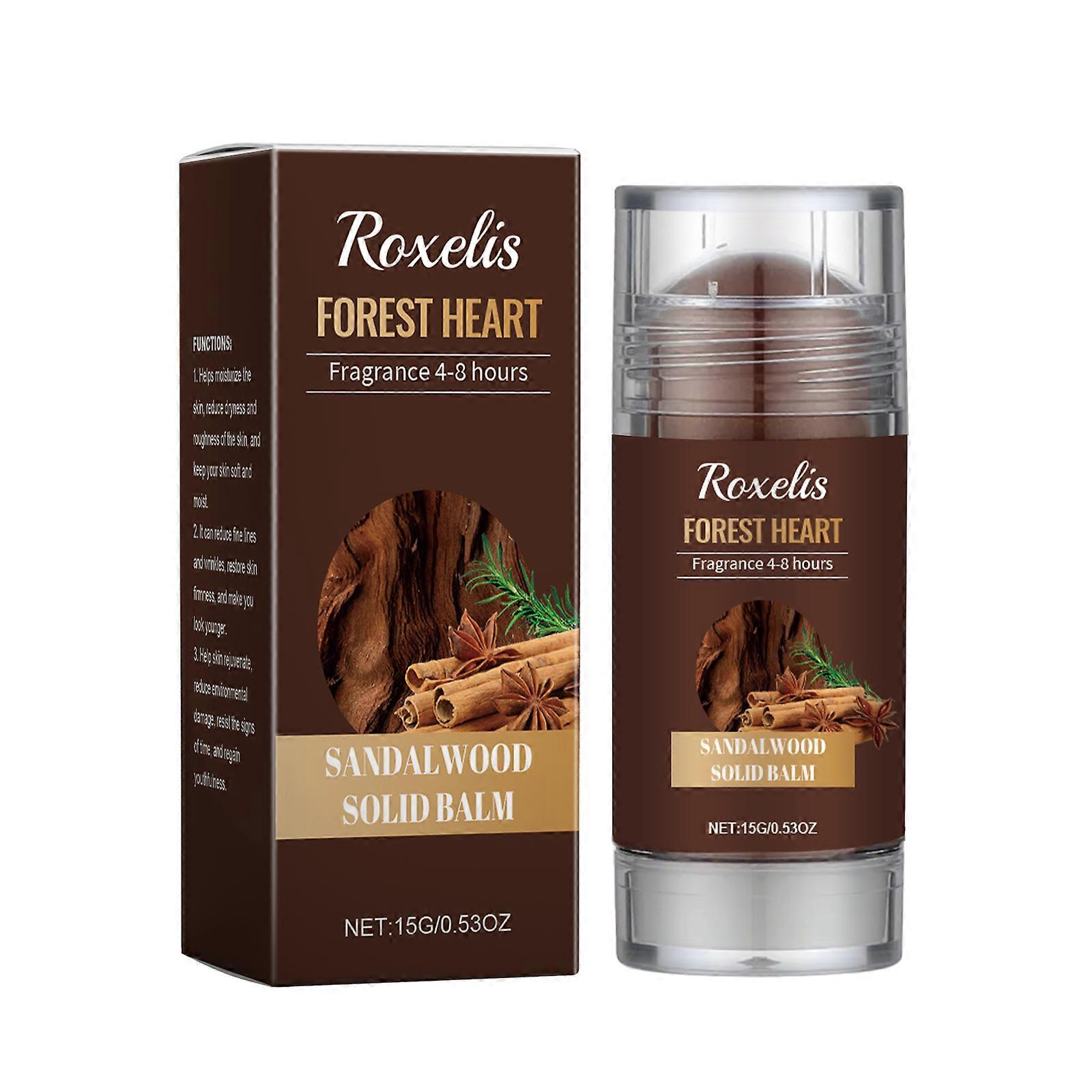 2pcs Solid Balm,Sandalwood Scent,Long - lasting,Aromatherapy,Portable