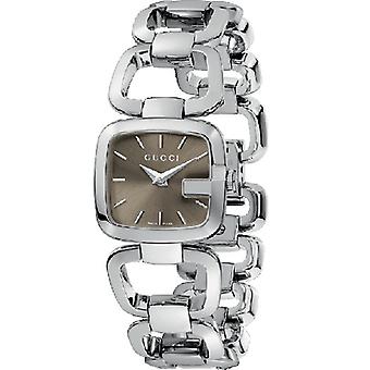Gucci watch sm sm brown steel watch for Women Analog Quartz with stainless steel bracelet YA125507