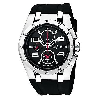 Pulsar barcelona reloj para Hombre Analógico de Cuarzo con brazalete de Goma PF3761X