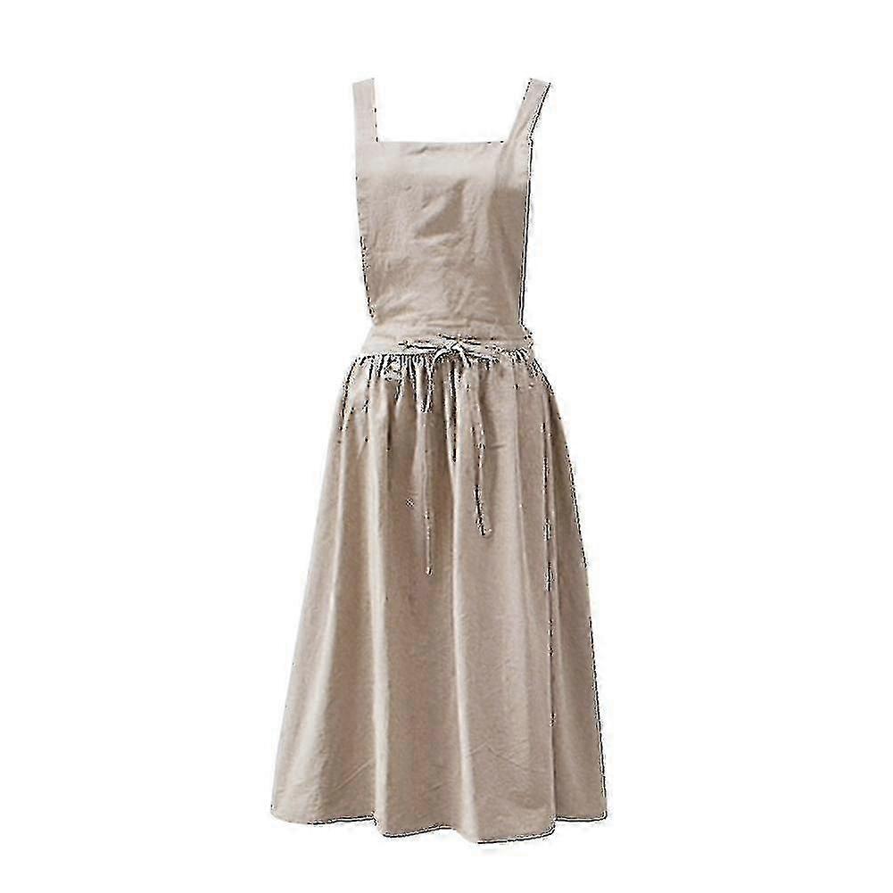 Washed Cotton Linen Apron