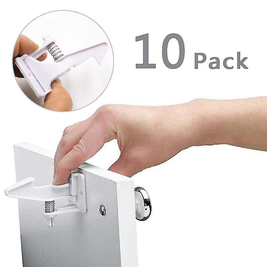 Invisible Spring Child Safety Lotches Easy Adhesive Proofing Cabinet Drawer Loc