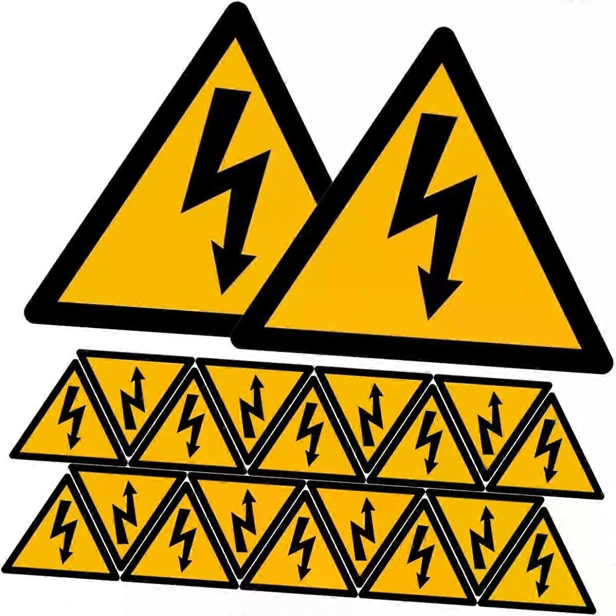 Voltage Warning Stickers 20 Sheets Self Adhesive Paper Labels