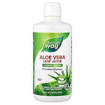 Nature's Way, Aloe Vera Leaf Juiceand Inner Leaf Gel, with Aloe Polymax+™, Wild Berry, 33.8 fl oz (1 Liter)