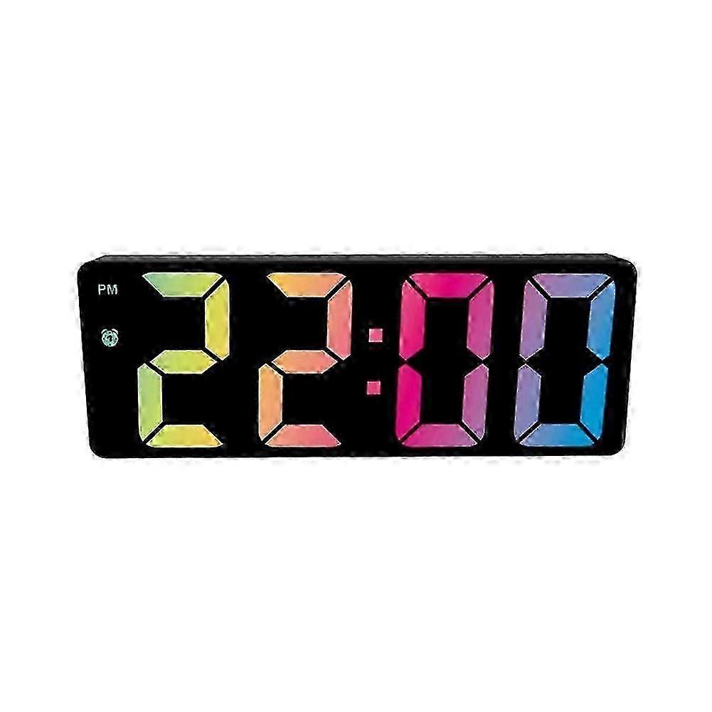 Modern Mirror-Face LED Alarm Clock