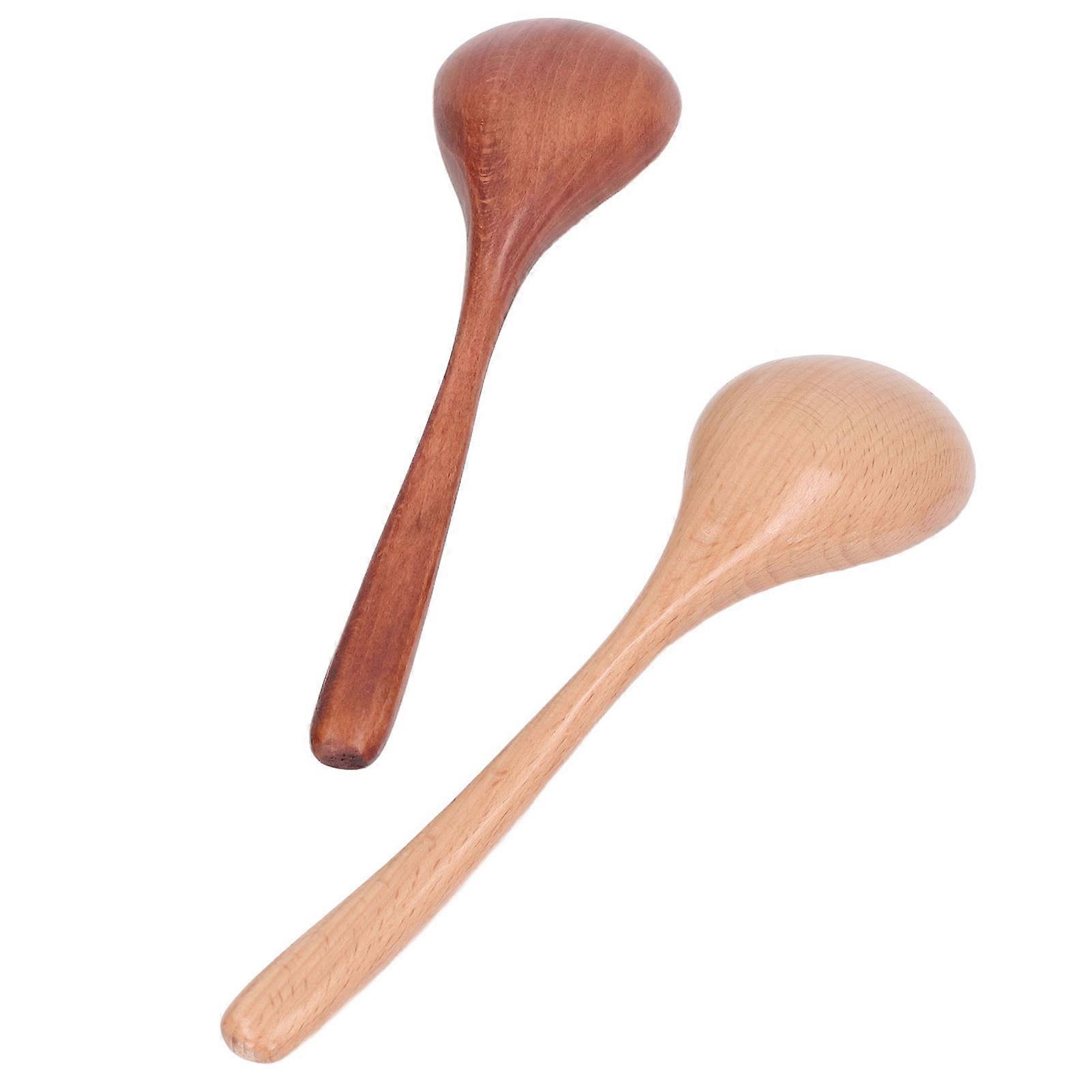 Large Handle Wooden Soup Spoon Beech