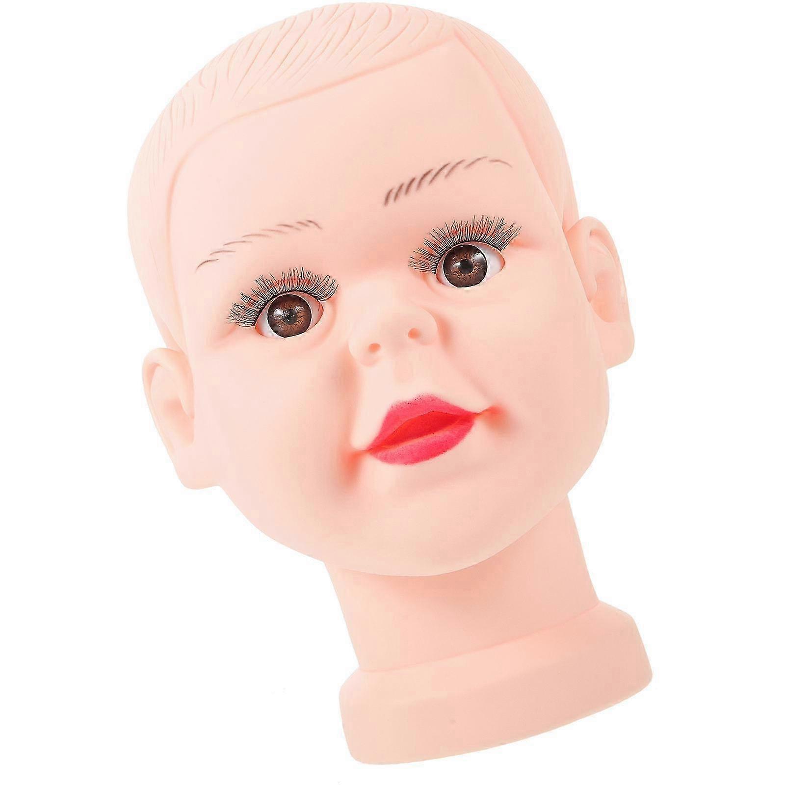 Beige PVC Styling Mannequin Head