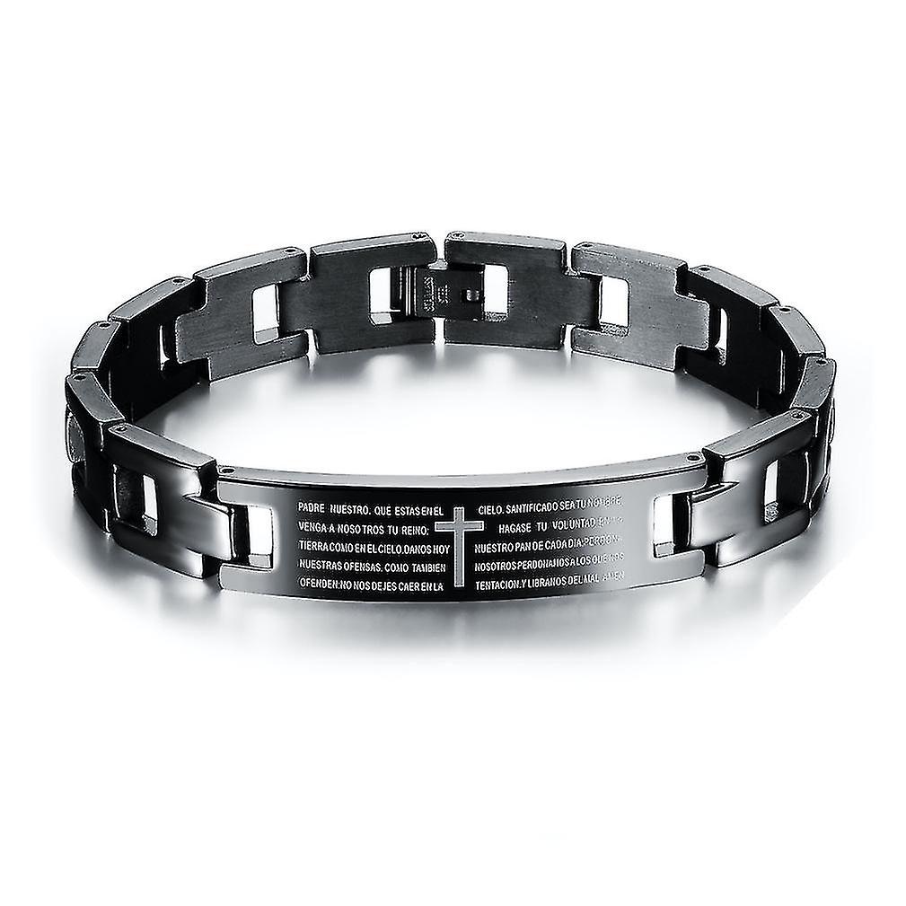 Retro Classic Titanium Steel Bracelet With Cross Pattern